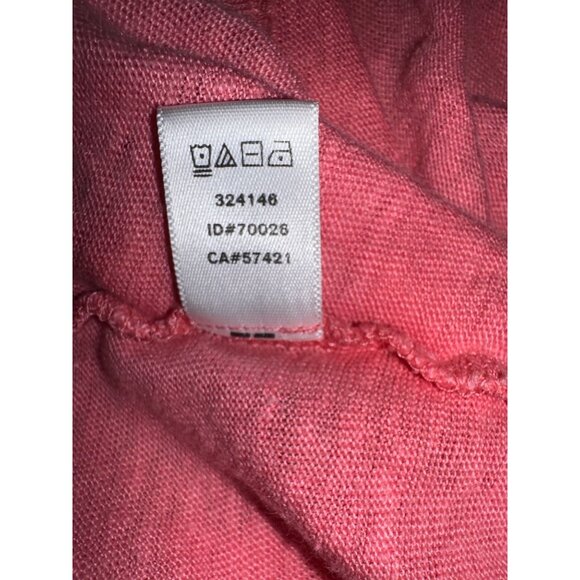 Ann Taylor Loft Womens‎ Scoop Neck Pink Linen Top XXL Boho Casual Summer Beach - Picture 6 of 6